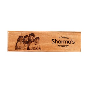 Customised Engraved Wooden Nameplate - Price 400 To 599