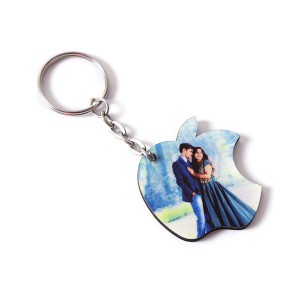 Personalised Apple Shaped Key Chain - Personalised Key-Chains Online 