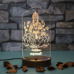 Personalised Maa saraswati led lamp - God Idols