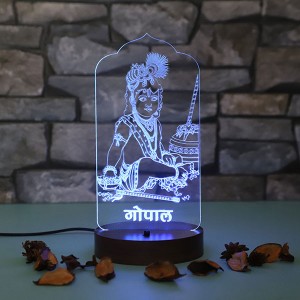 Personalised Gopal led lamp - 3D Led Lamps