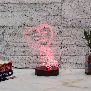 Happy With You Led Lamp - Personalised Engraved Gifts