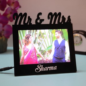Customised Mr & Mrs Led Couple Lamp - Marriage Anniversary Gifts Online
