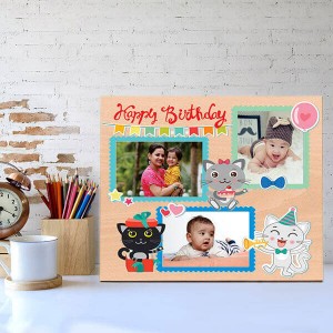 Personalized Cute Wooden Birthday Frame - Home Decor