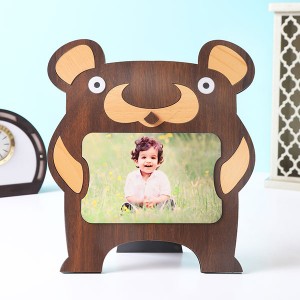 Customised Kids Bear Shape Photo Frame - Personalised Photo Frames Gifts
