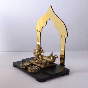 Ganesha Showpiece with T light holder - Home Decor