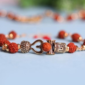 Sacred Trishul Rudraksha Bracelet