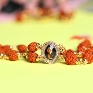 Vibrant Ganesha Rudraksha Bracelet
